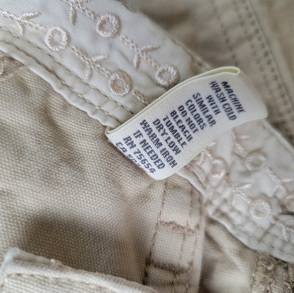 Vntg Abercrombie and Fitch Low-rise Y2K Pants Tan Size 4 - Picture 7 of 12